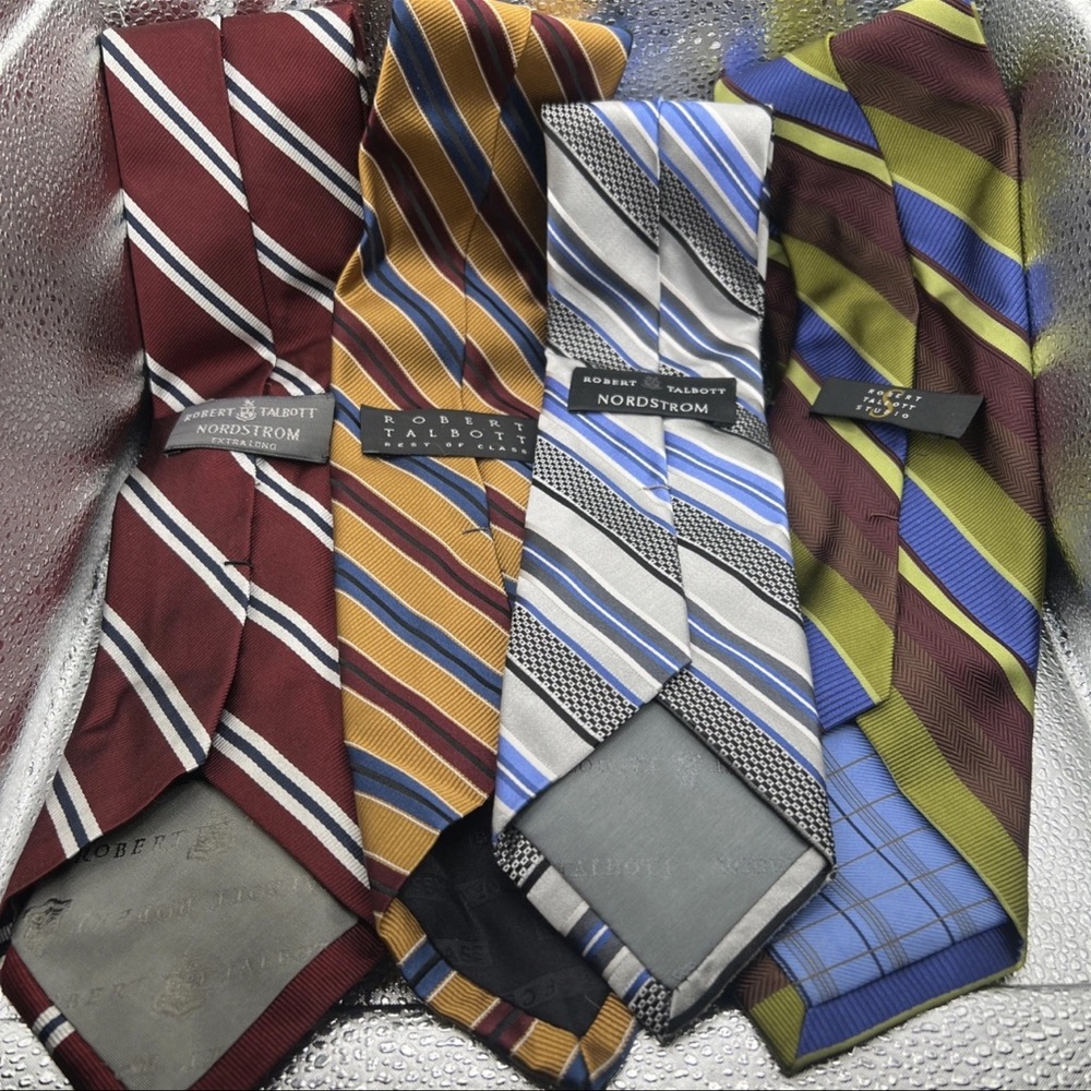 Robert Talbott Men's Silk Tie Collection - Burgundy, Blue, Gold